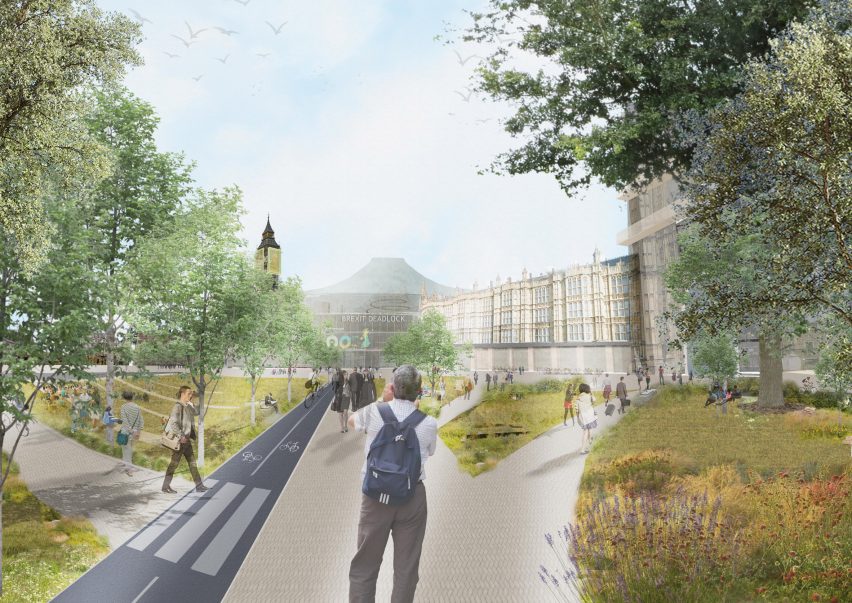 Brexit deadlock could be broken by re-designing UK's Palace of Westminster for parliament says Axiom Architects
