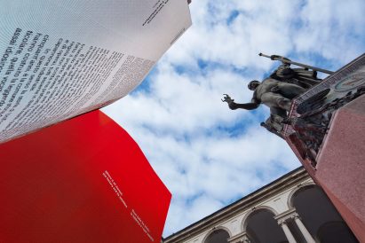 Ron Gilad Installation for UniFor at Palazzo di Brera in Milan