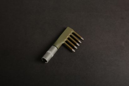 These afro combs were designed by Stockholm-based designer Simon Skinner