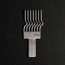 These afro combs were designed by Stockholm-based designer Simon Skinner