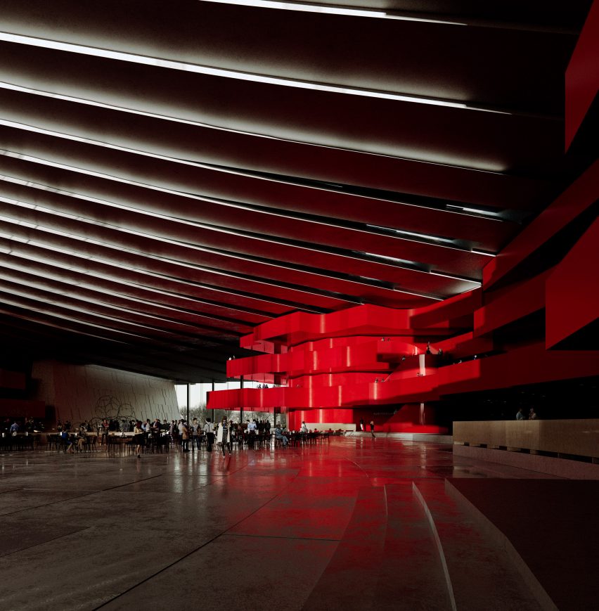 Renders of Shanghai Grand Opera House by Snøhetta in China