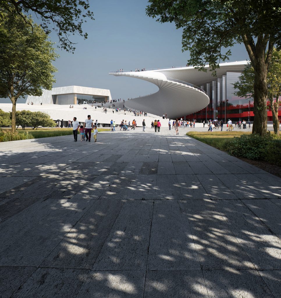 Renders of Shanghai Grand Opera House by Snøhetta in China