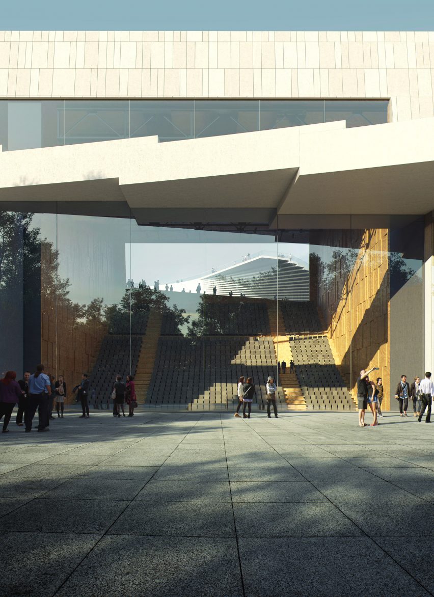 Renders of Shanghai Grand Opera House by Snøhetta in China