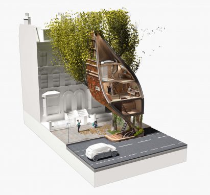 Street Tree Pods by Matthew Chamberlain