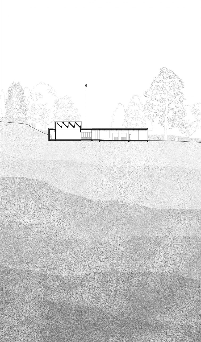 The Weston visitor centre at Yorkshire Sculpture Park by Feilden Fowles