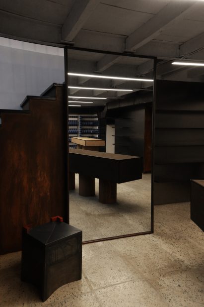 Interiors of They Said Books shop, designed by Lado Lomitashvili