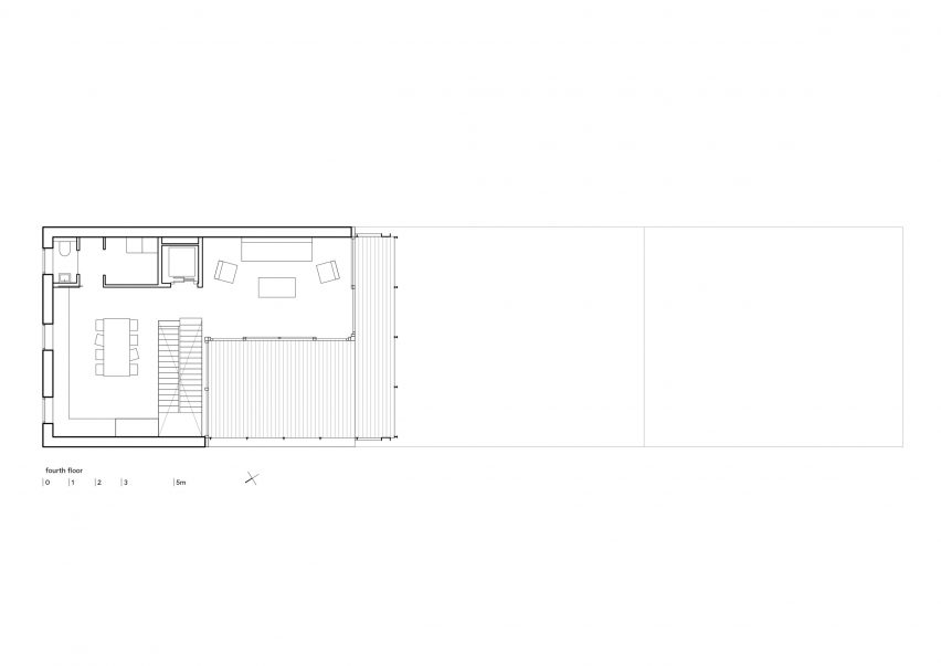 Fourth floor plan of 3-Generation House by BETA