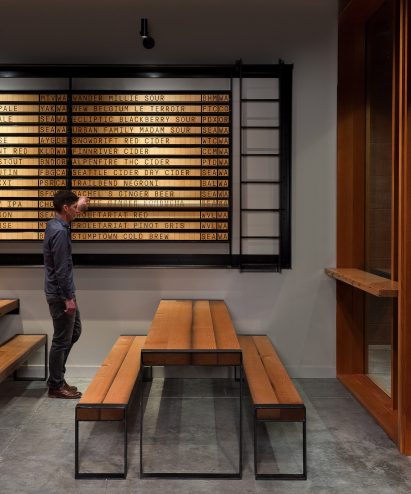 Trailbend Taproom restaurant and beerhall in Seattle Washington by Graham Baba Architects