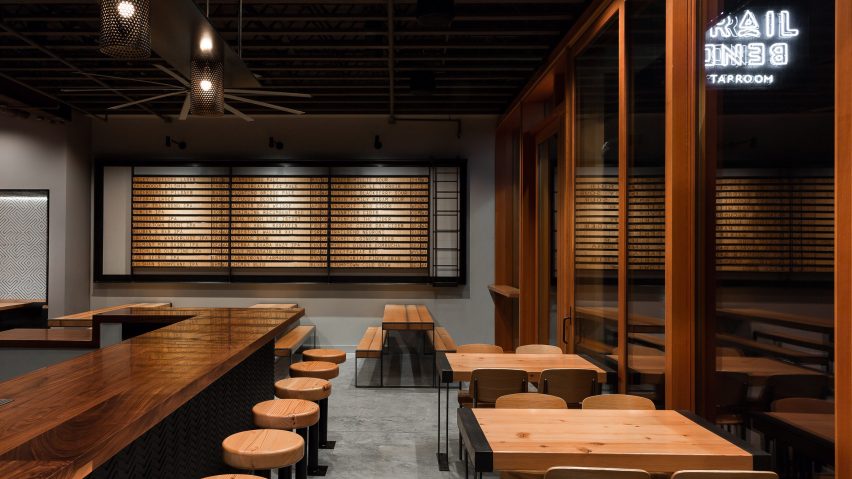 Trailbend Taproom restaurant and beerhall in Seattle Washington by Graham Baba Architects