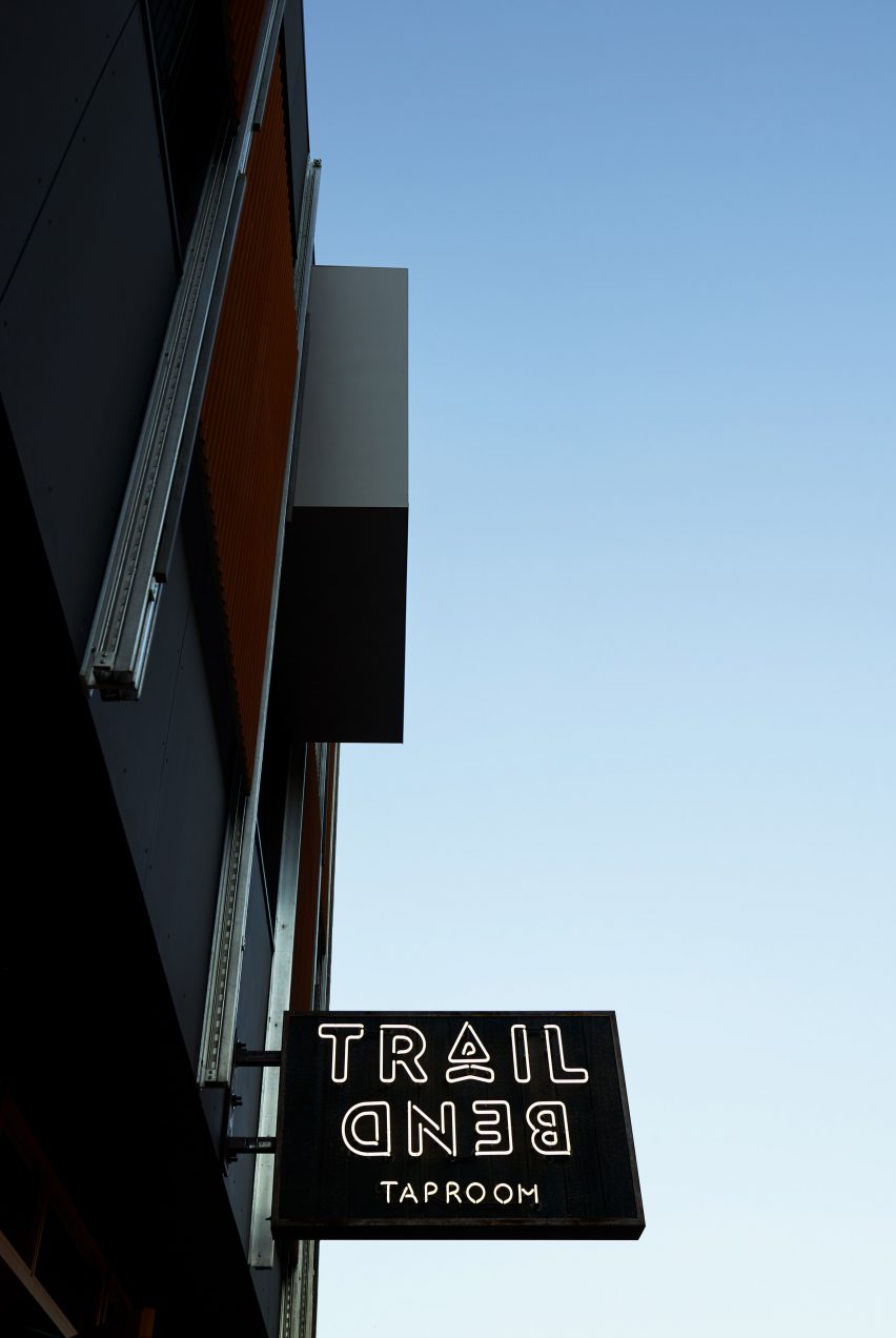Trailbend Taproom restaurant and beerhall in Seattle Washington by Graham Baba Architects
