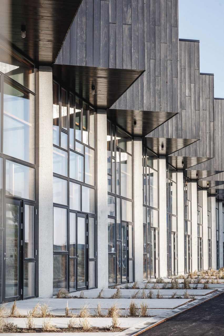 Lendager Group design Upcycle Studios in Denmark built from recycled materials