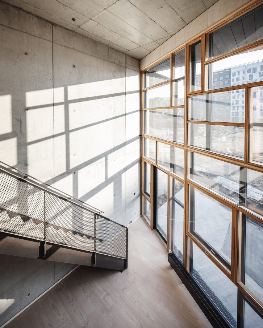 Lendager Group design Upcycle Studios in Denmark built from recycled materials