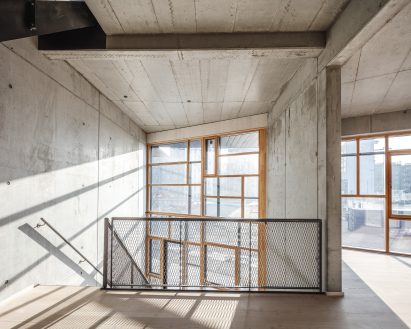 Lendager Group design Upcycle Studios in Denmark built from recycled materials