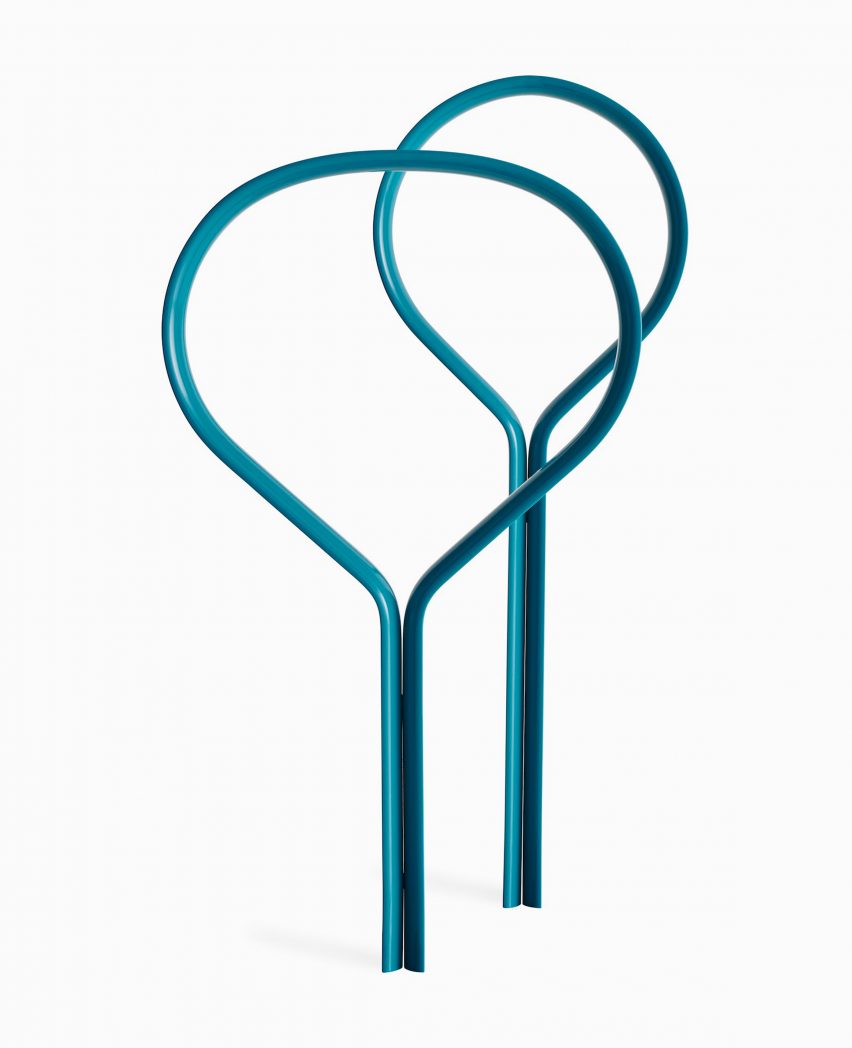 Bicycle rack in the Folk outdoor furniture collection by Vestre and Front