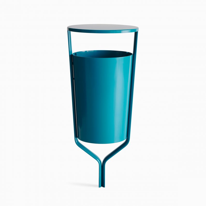 Bin in the Folk outdoor furniture collection by Vestre and Front