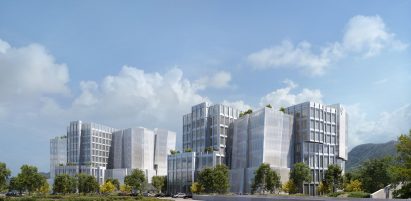 Second Century Project office buildings for Warner Bros by Frank Gehry