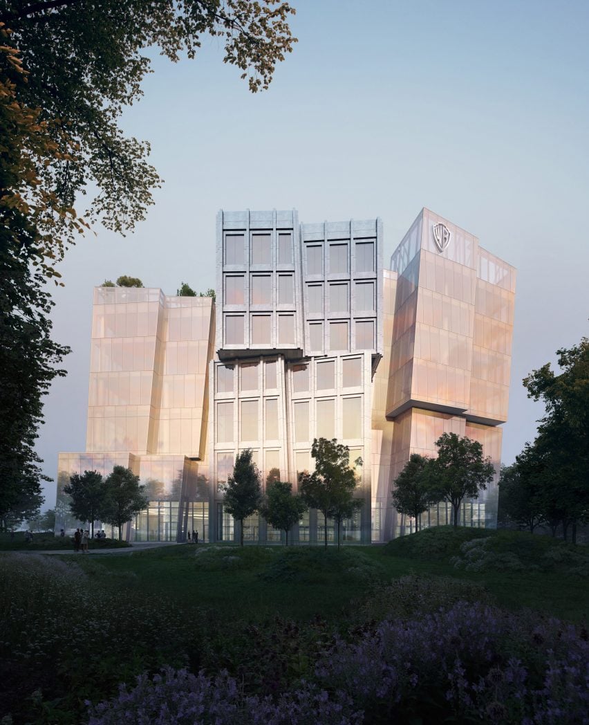Second Century Project office buildings for Warner Bros by Frank Gehry