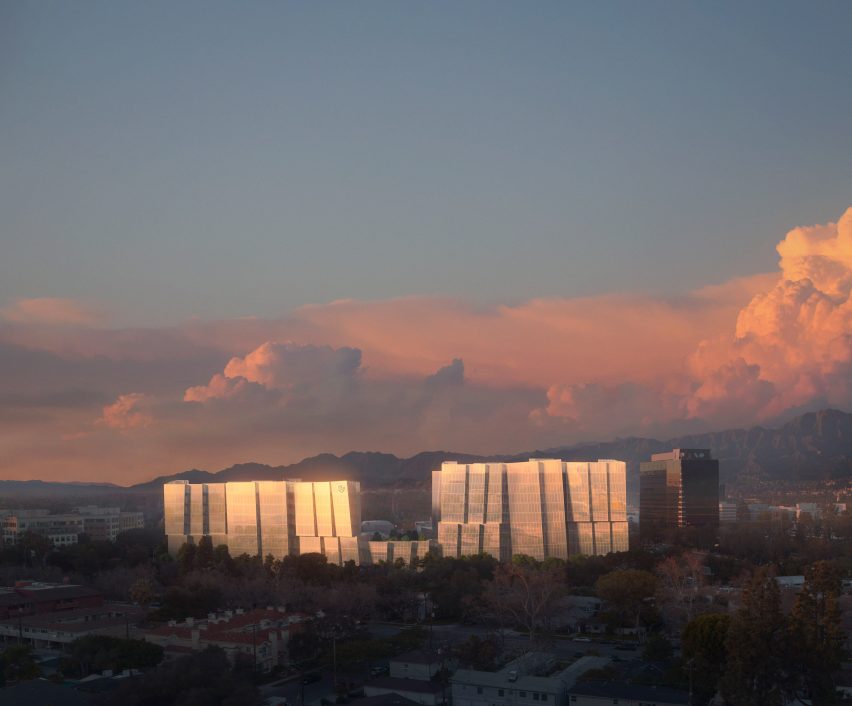 Second Century Project office buildings for Warner Bros by Frank Gehry