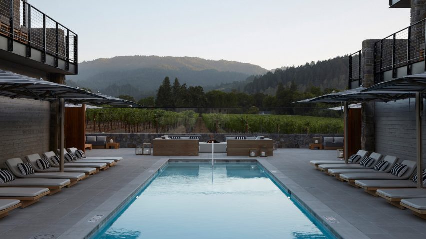 Las Alcobas hotel in Napa Valley by Yabu Pushelberg
