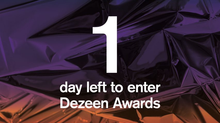 Dezeen Awards 2019 entries close tomorrow