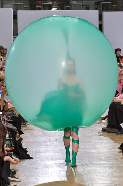 Fredrik Tjærandsen's rubber bubble clothing