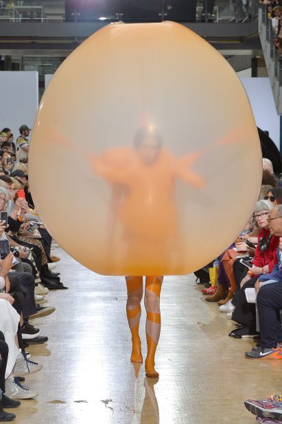 Fredrik Tjærandsen rubber bubble clothing