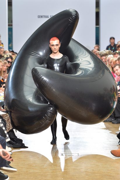 Fredrik Tjærandsen rubber bubble clothing