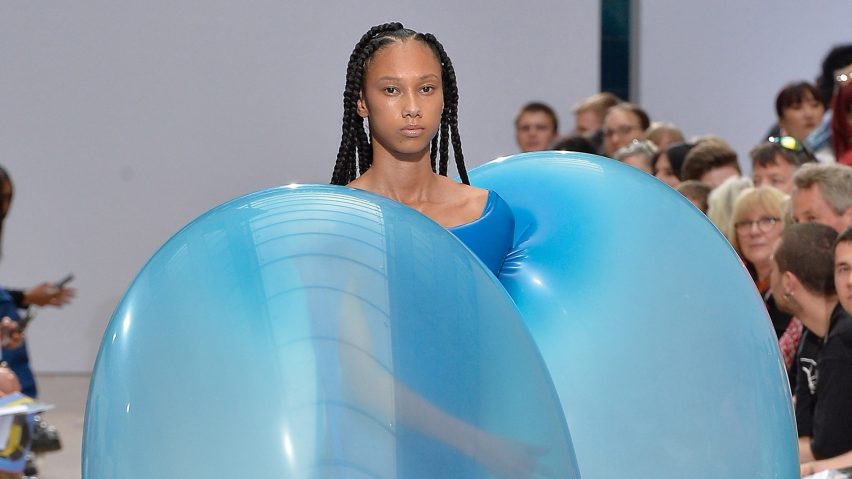 Fredrik Tjærandsen rubber bubble clothing