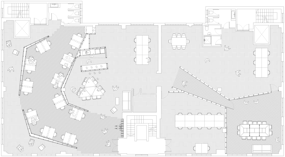 Interesting office floor plans