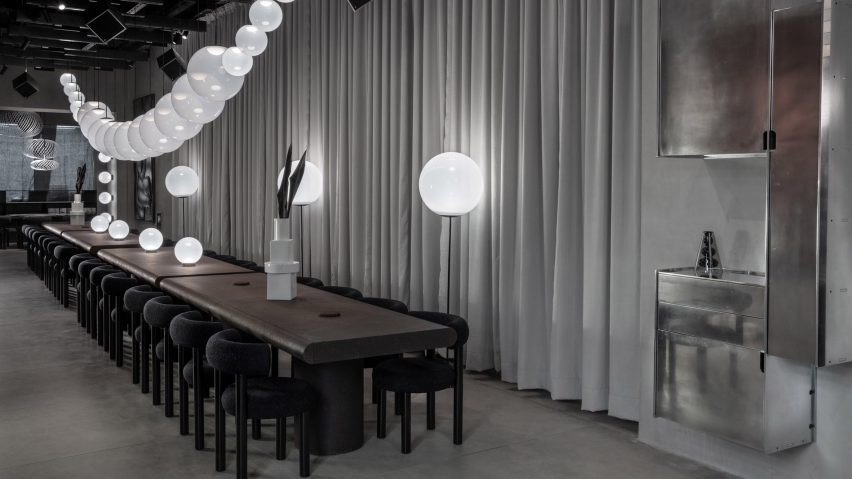 The Manzoni Tom Dixon restaurant interior Milan