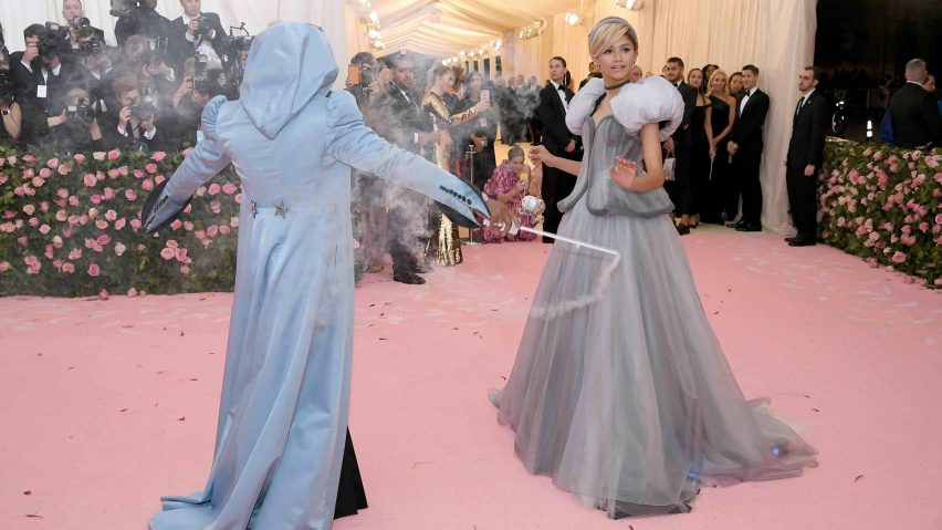 Zendaya wears colour-changing Cinderella dress to the Met Gala in New York