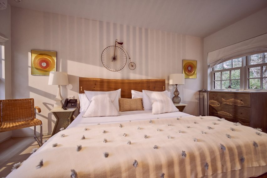 A Room at the Beach boutique hotel by Lucy Swift Weber and Charles Lemonides in Bridgehampton, New York