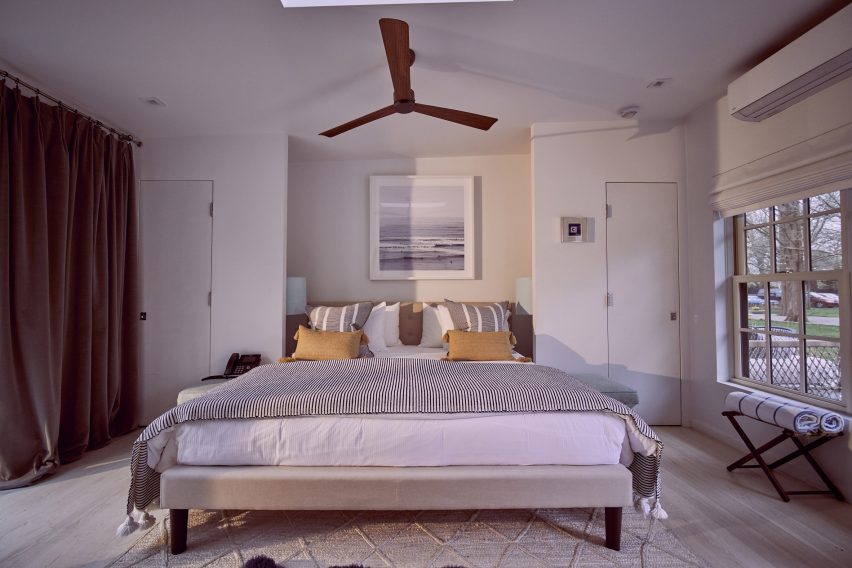 A Room at the Beach boutique hotel by Lucy Swift Weber and Charles Lemonides in Bridgehampton, New York