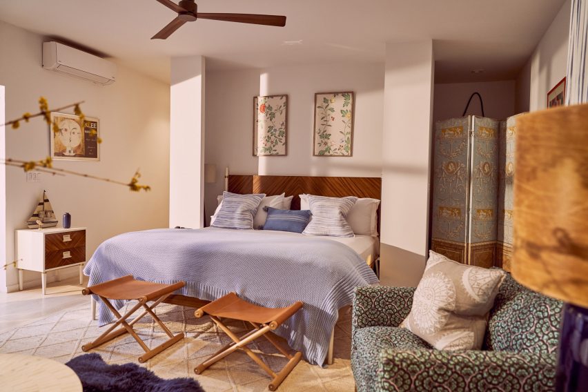 A Room at the Beach boutique hotel by Lucy Swift Weber and Charles Lemonides in Bridgehampton, New York