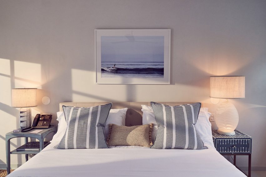 A Room at the Beach boutique hotel by Lucy Swift Weber and Charles Lemonides in Bridgehampton, New York