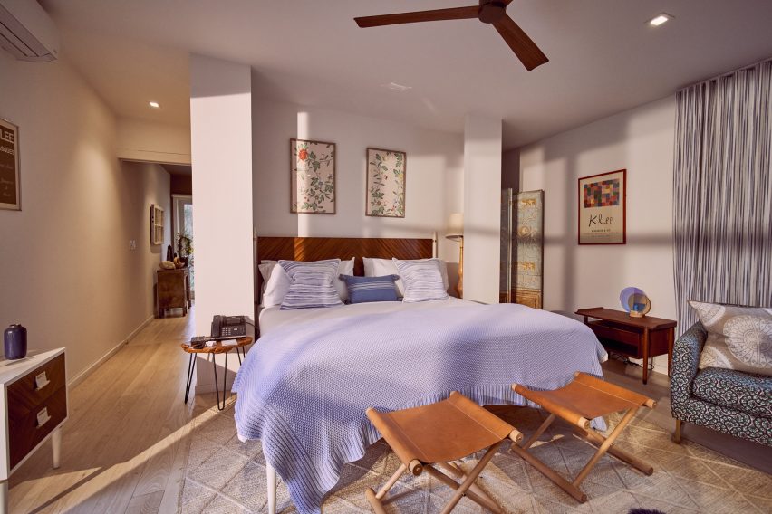 A Room at the Beach boutique hotel by Lucy Swift Weber and Charles Lemonides in Bridgehampton, New York