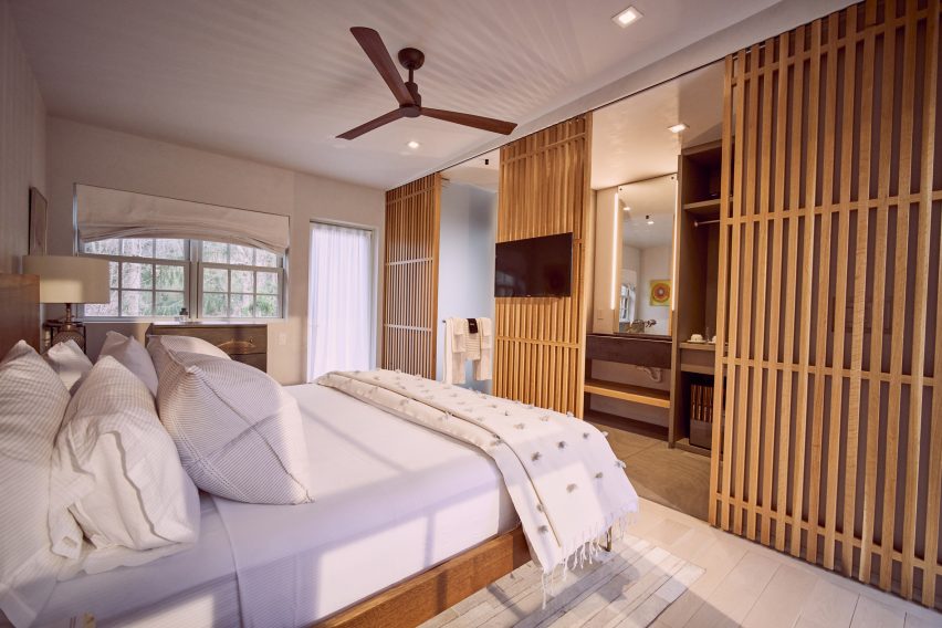 A Room at the Beach boutique hotel by Lucy Swift Weber and Charles Lemonides in Bridgehampton, New York