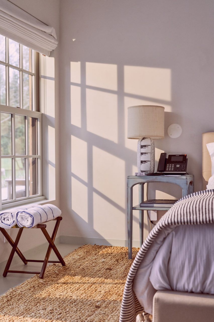 A Room at the Beach boutique hotel by Lucy Swift Weber and Charles Lemonides in Bridgehampton, New York