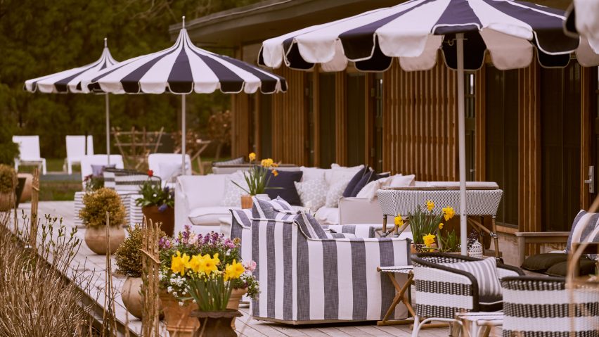 A Room at the Beach boutique hotel by Lucy Swift Weber and Charles Lemonides in Bridgehampton, New York