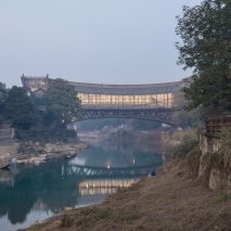 Atelier FCJZ's Jishou Art Museum doubles as a pedestrian bridge