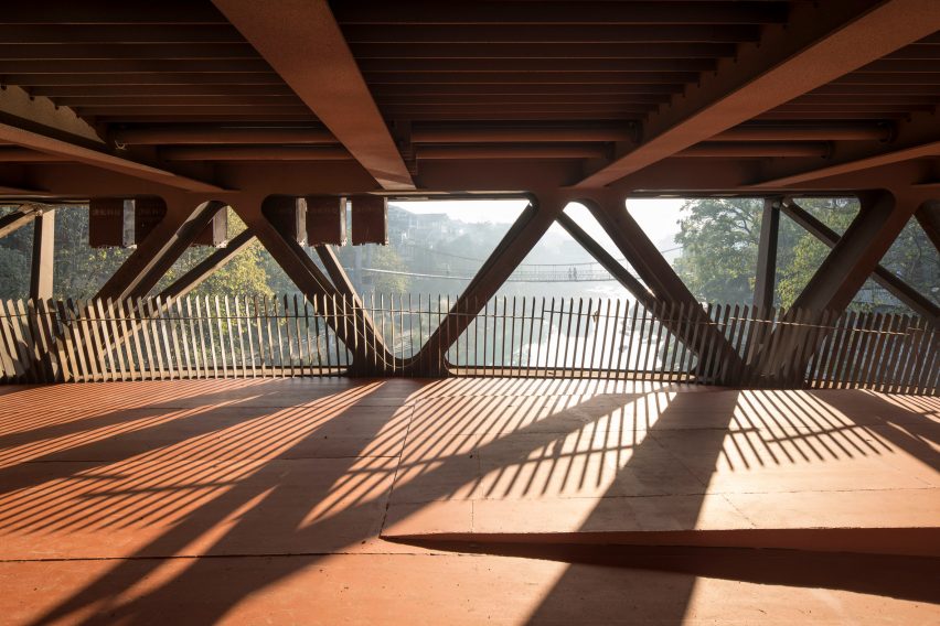 Atelier FCJZ's Jishou Art Museum doubles as a pedestrian bridge