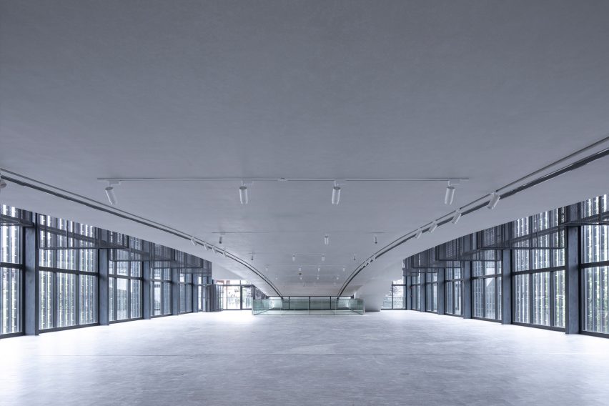 Atelier FCJZ's Jishou Art Museum doubles as a pedestrian bridge