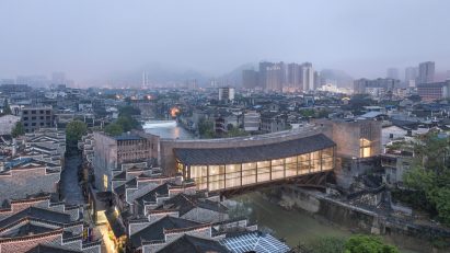Atelier FCJZ's Jishou Art Museum doubles as a pedestrian bridge