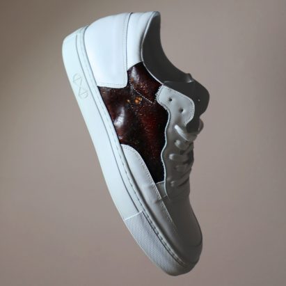 Shahar Livne makes bio-leather shoes from slaughterhouse waste