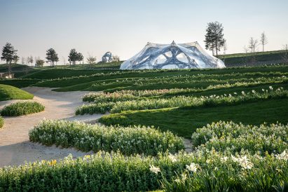 University of Stuttgart creates biomimetic pavilions for the Bundesgartenschau horticultural show in Germany