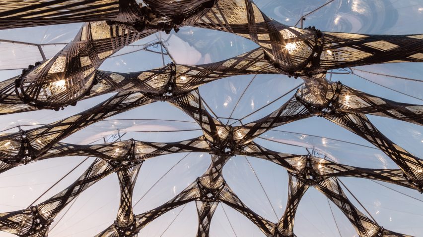 University of Stuttgart creates biomimetic pavilions for the Bundesgartenschau horticultural show in Germany