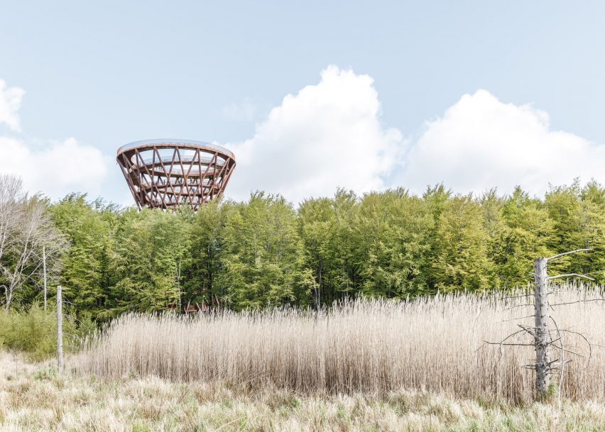 Camp Adventure tower in Denmark by EFFEKT