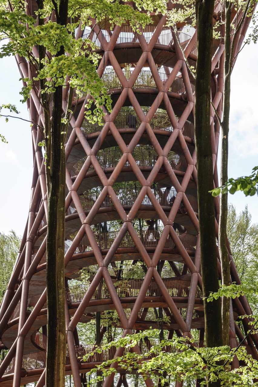 Camp Adventure tower in Denmark by EFFEKT