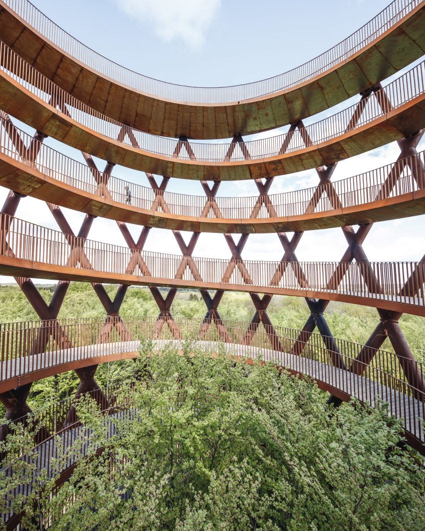 Camp Adventure tower in Denmark by EFFEKT
