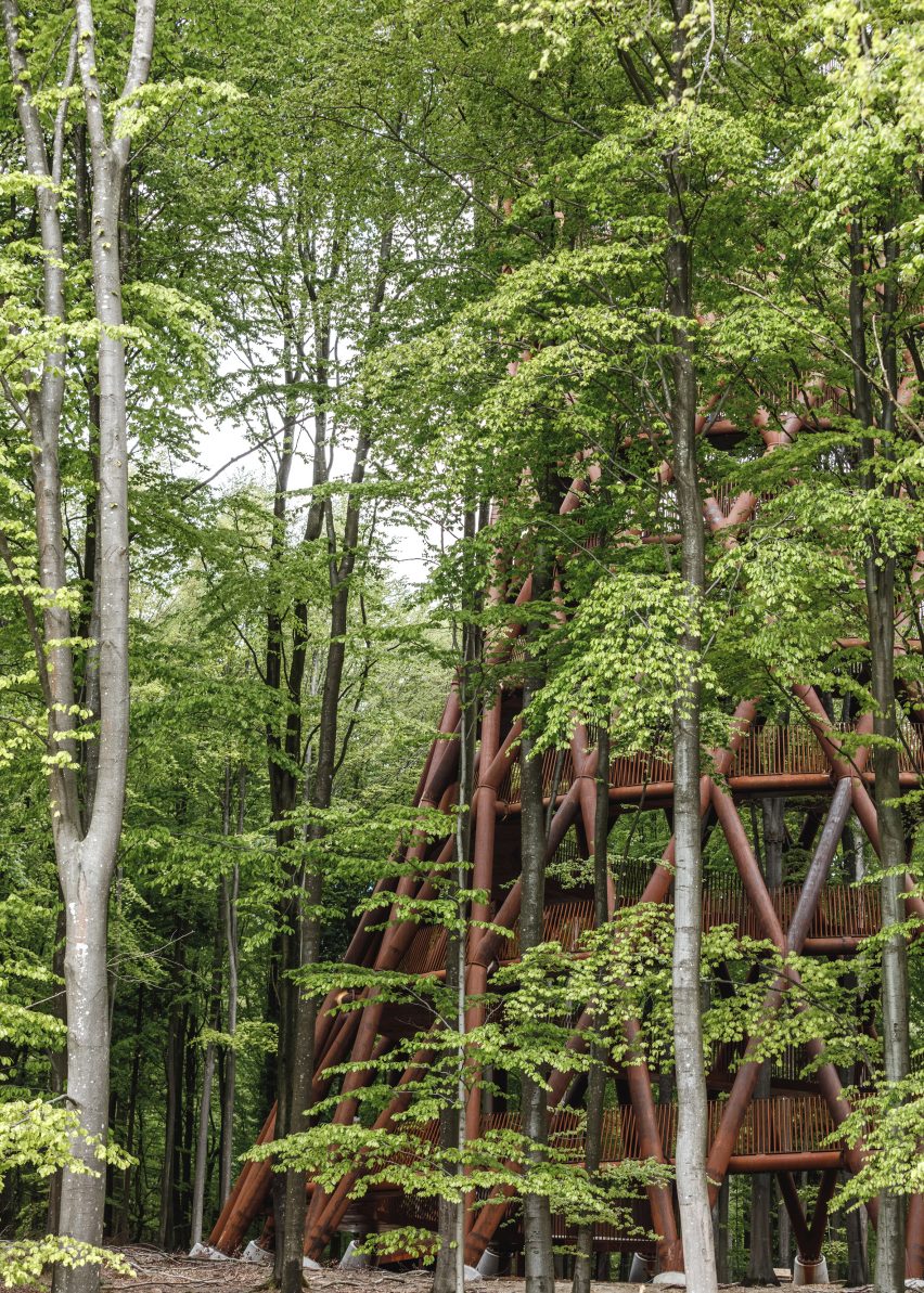 Camp Adventure tower in Denmark by EFFEKT